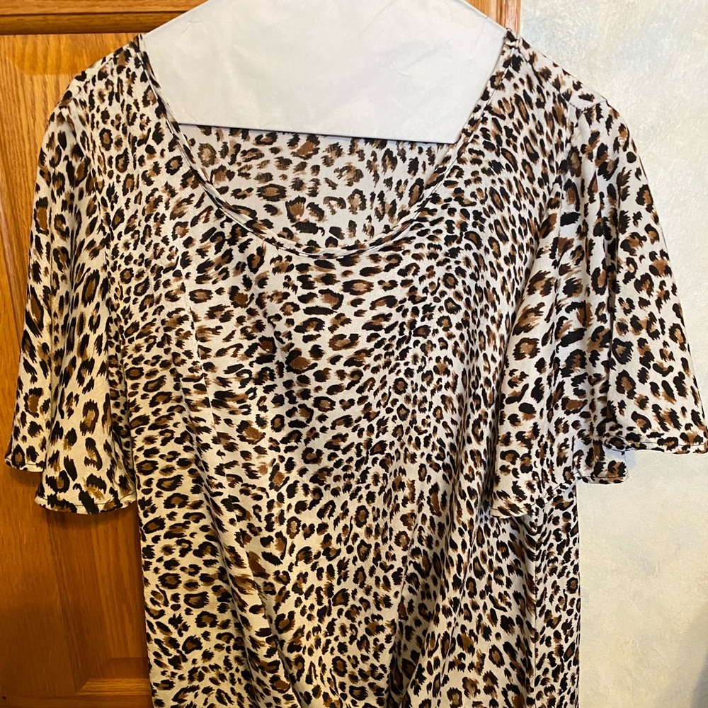 Leopard print blouse